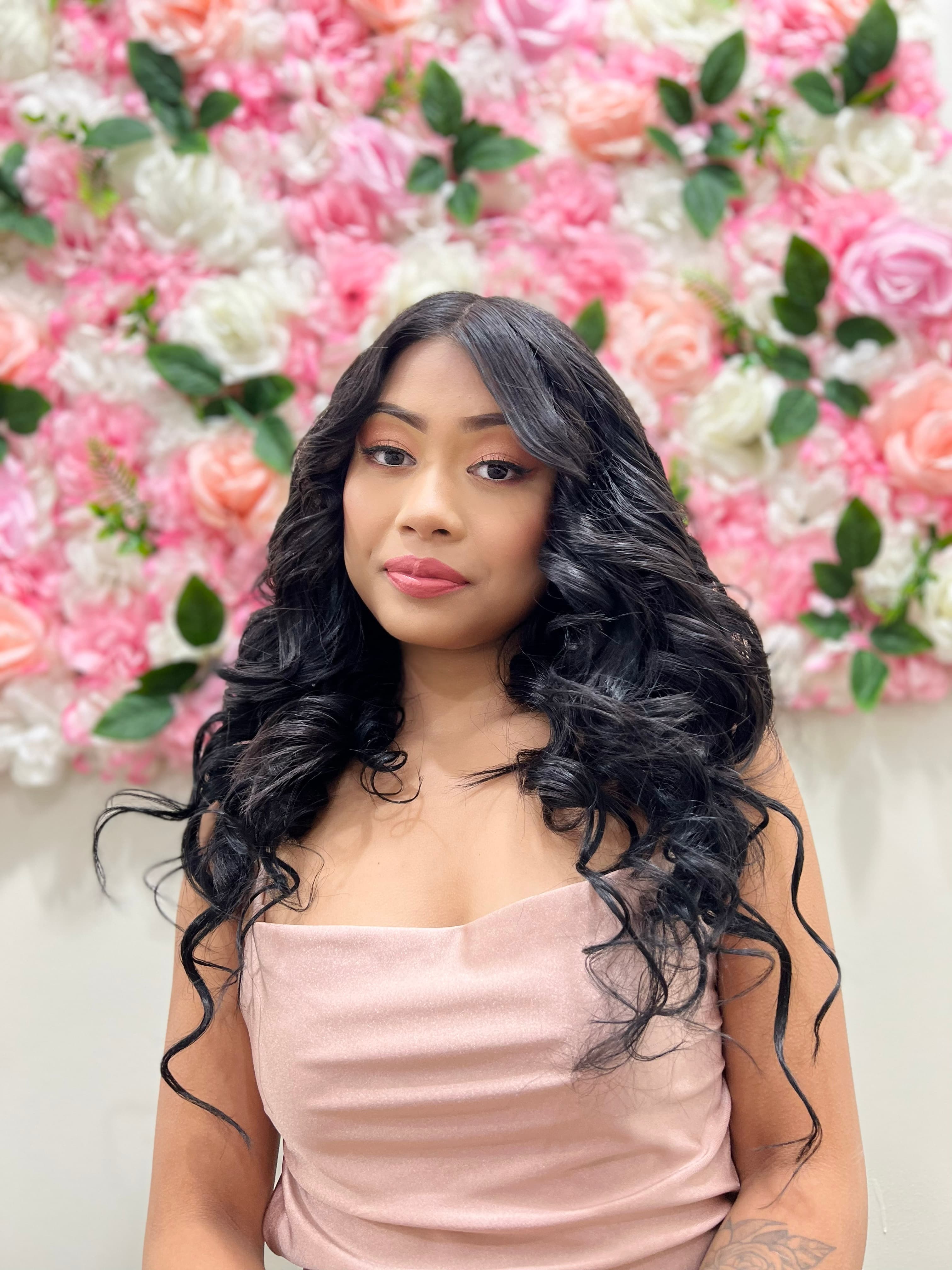Soft glam with voluminous curls